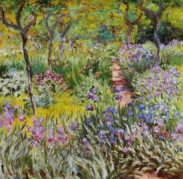 Claude Monet The Iris Garden at Giverny